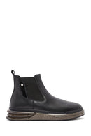 Men's Black Leather Chelsea Boots | Derimod