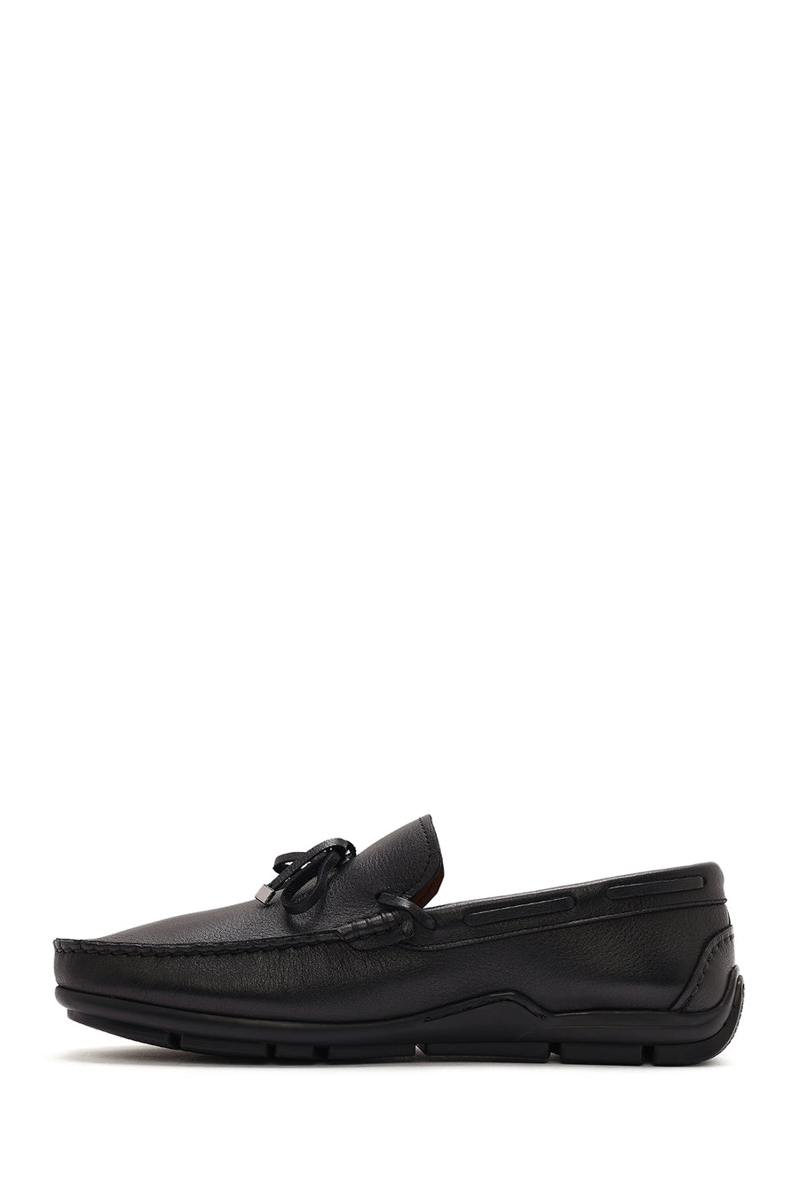 Men's Black Tasseled Leather Loafer