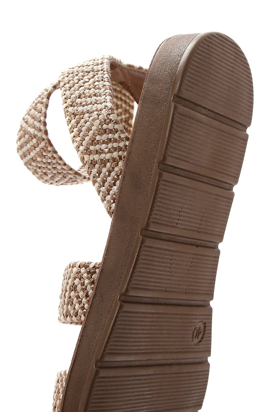 Women's Beige Straw Sandals