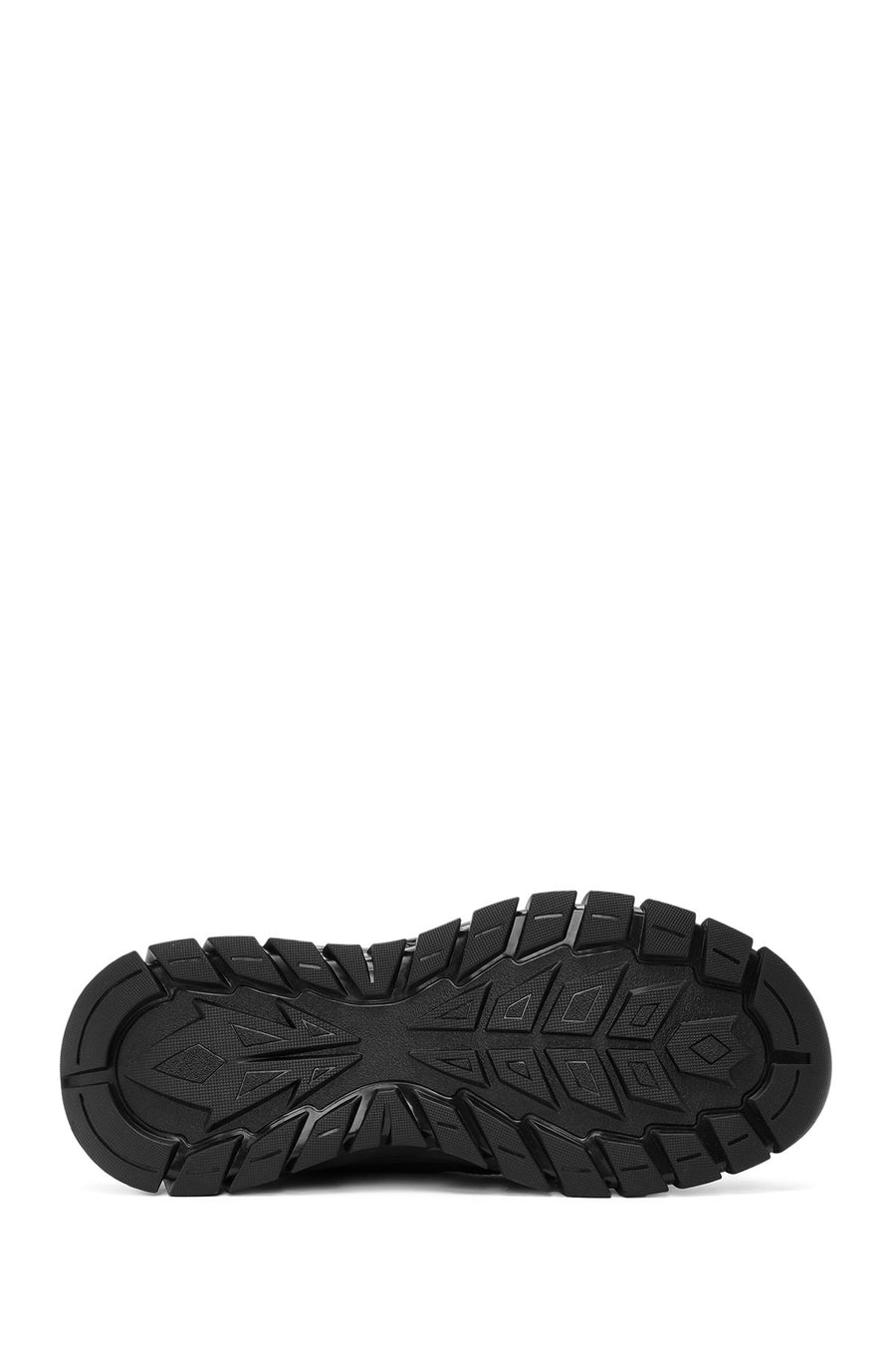 Men's Black Lace-up Leather Sneaker