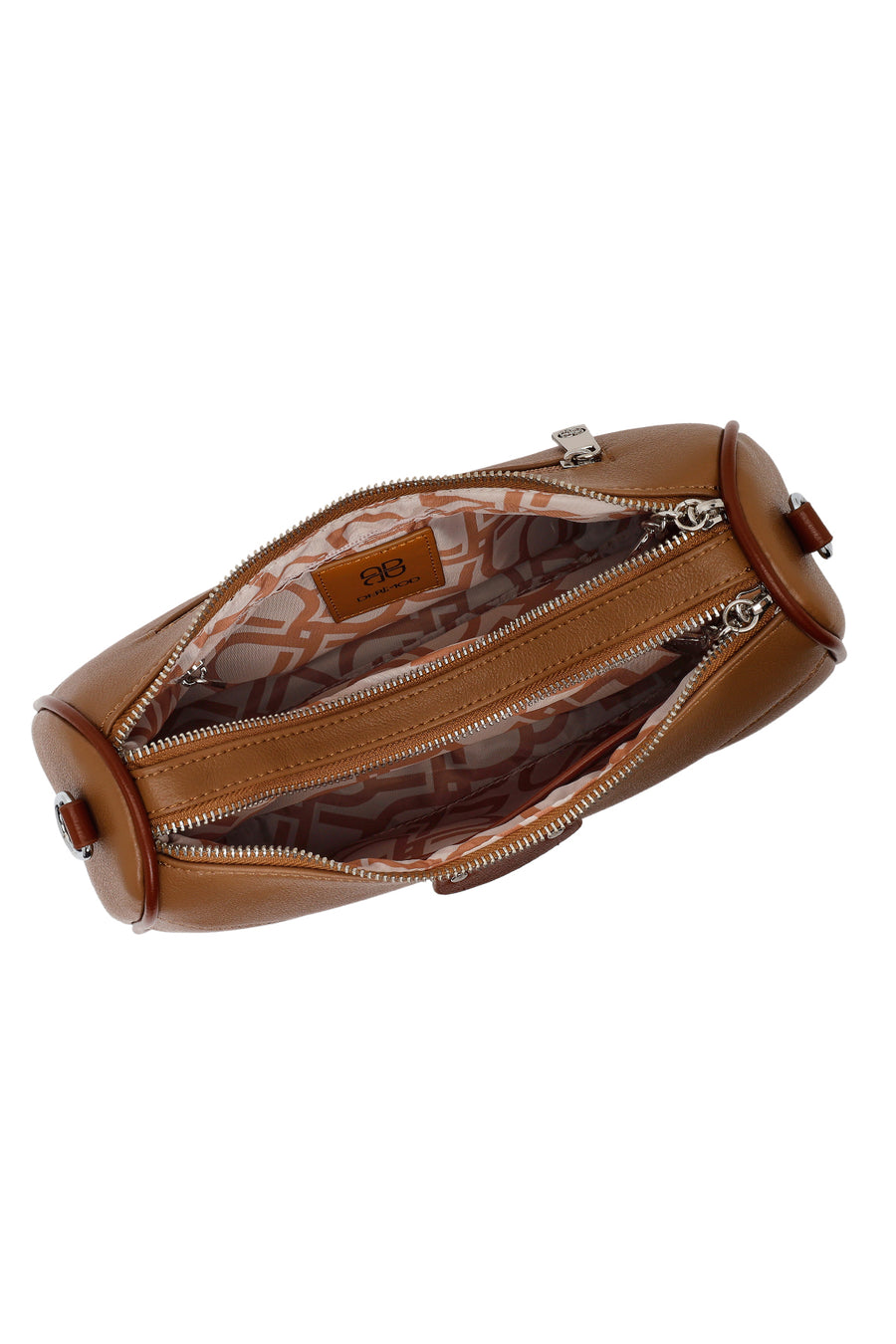 Woman Beige Casual Shoulder Bag with Long Strap