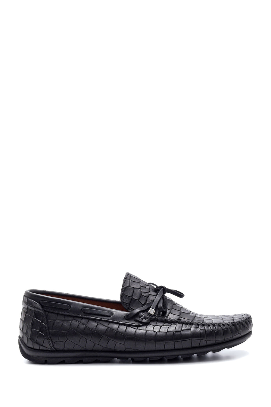 Men's Leather Crocodile Loafer 22SFD6573E3 | Derimod