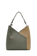 Women's Green Short and Long Strap Shoulder Bag | Derimod