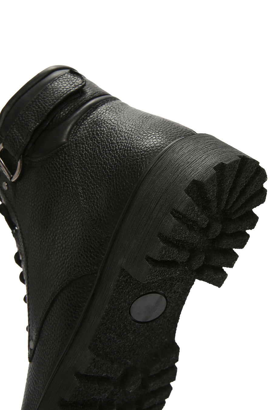Men's Black Leather Zippered Casual Boots