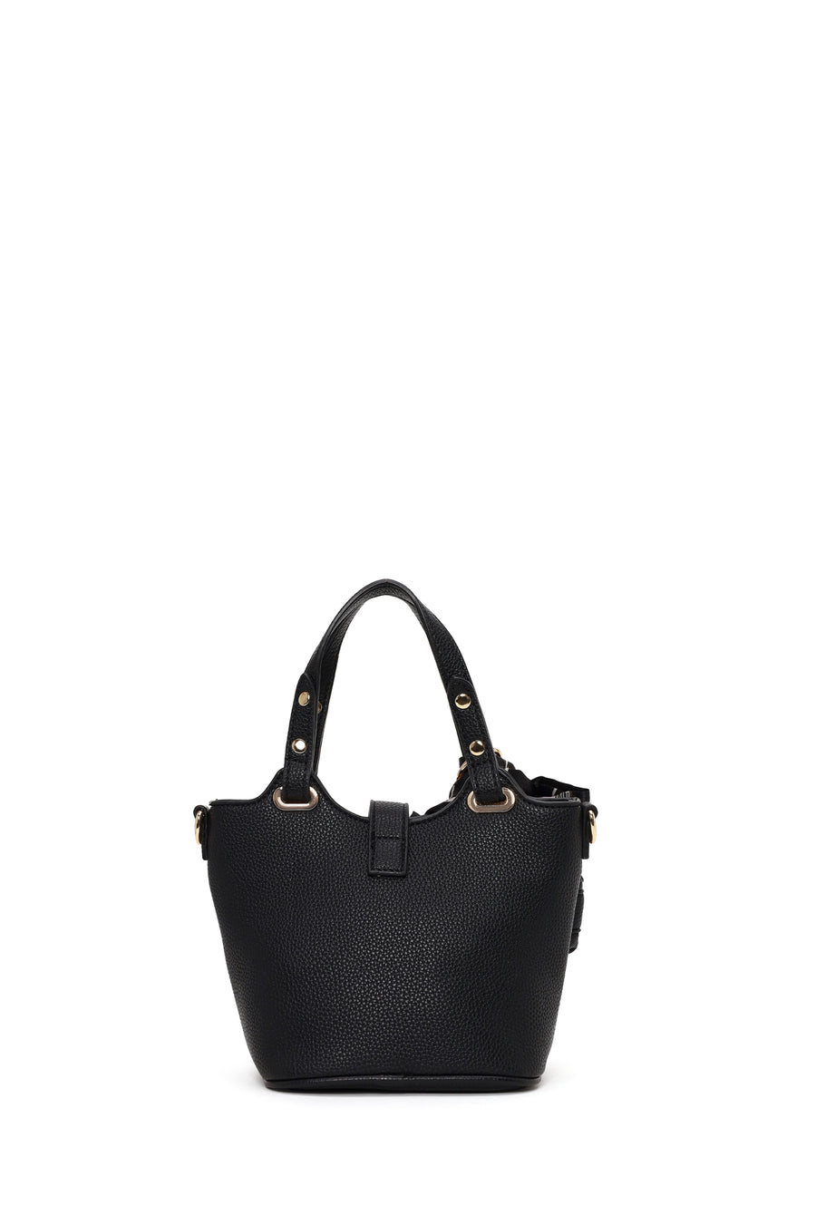 Woman Black Long-Strap Mini Shoulder Bag