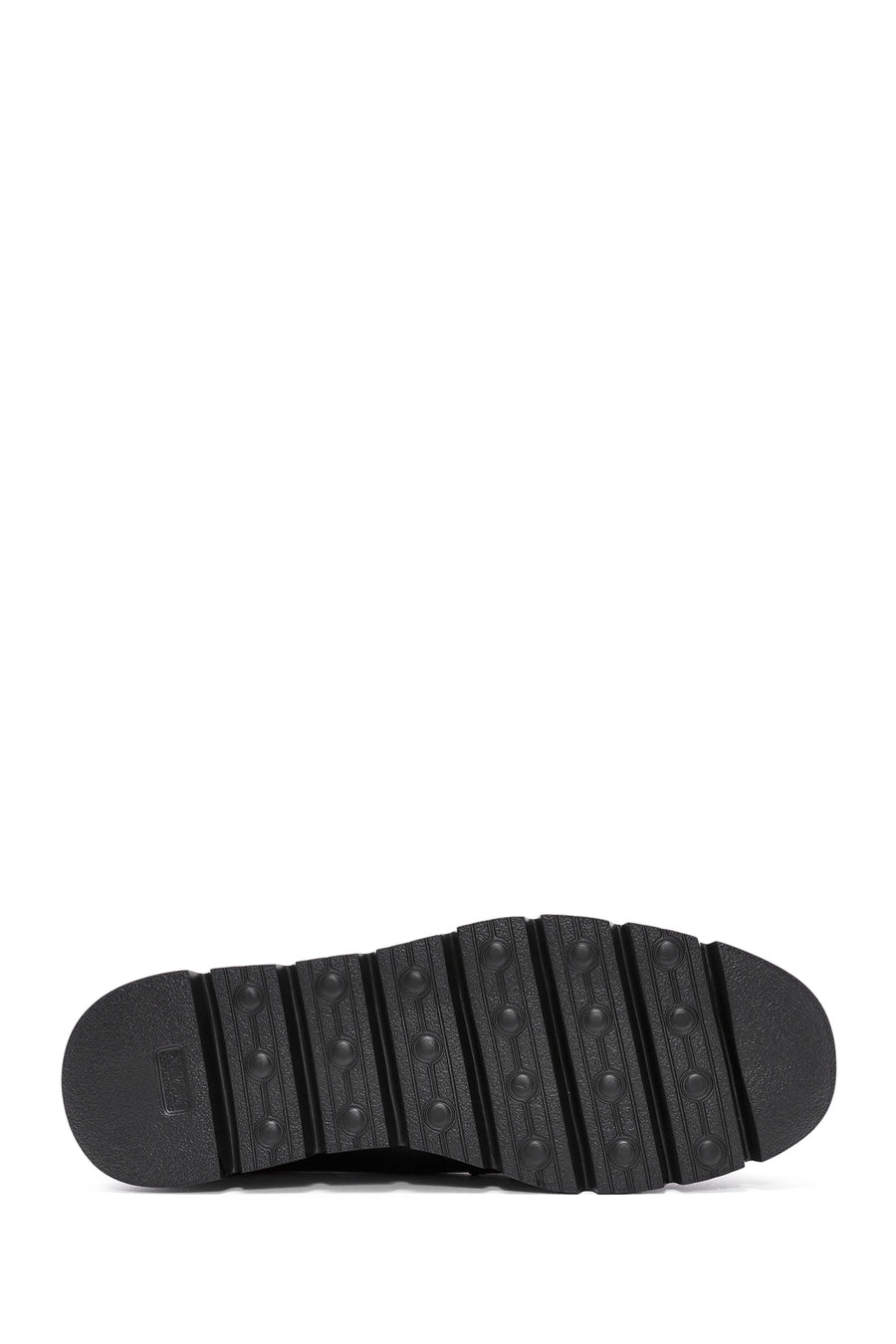 Kadın Siyah Toka Detaylı Deri Comfort Loafer
