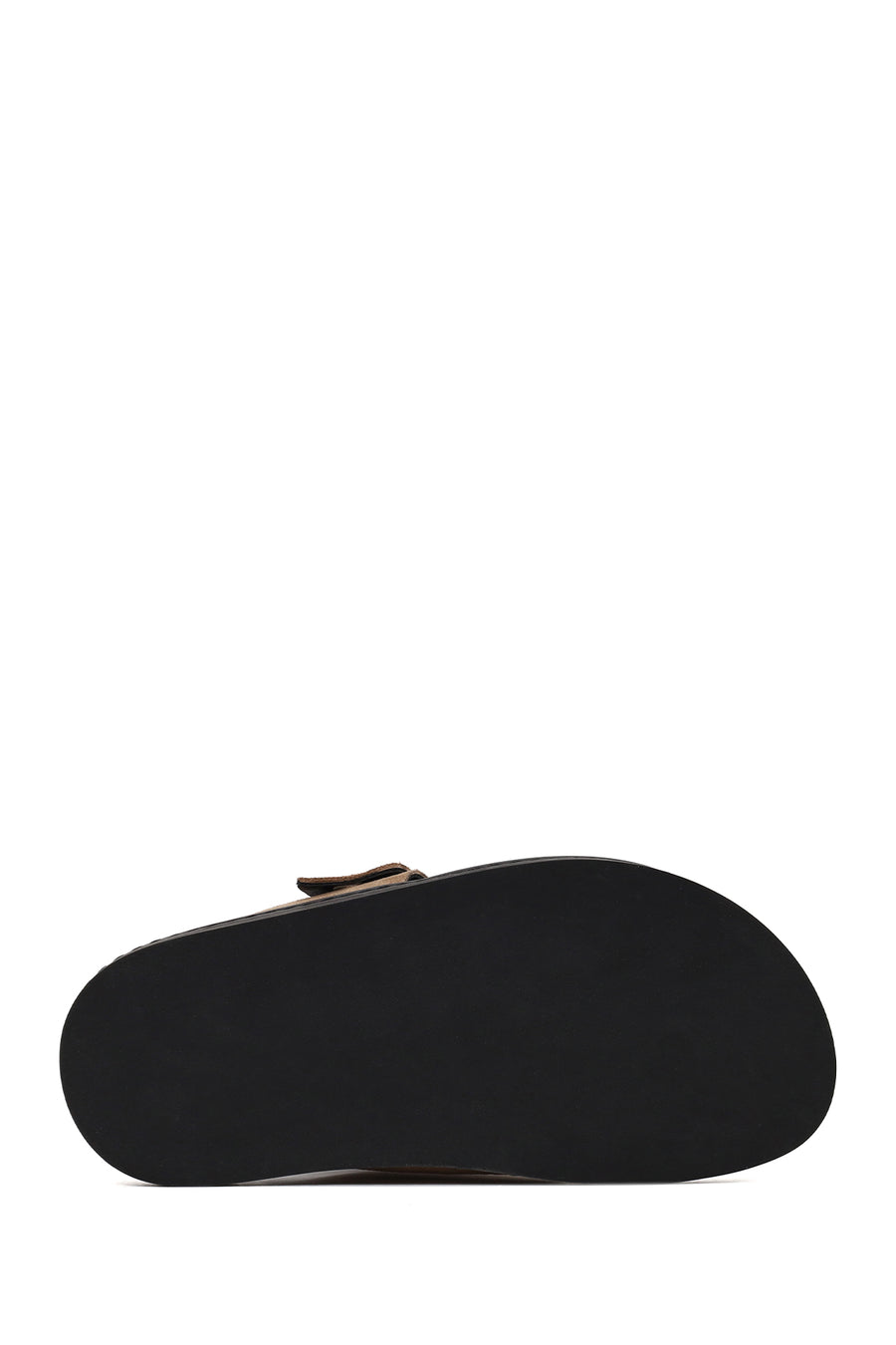 Woman Mink Double-Buckle Suede Slipper