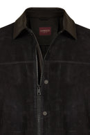 Olise Male Black Suede Jacket | Derimod