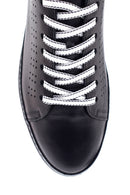 Erkek Siyah Deri Sneaker | Derimod