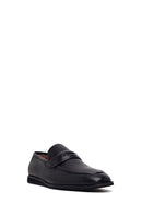 Erkek Siyah Deri Klasik Loafer | Derimod