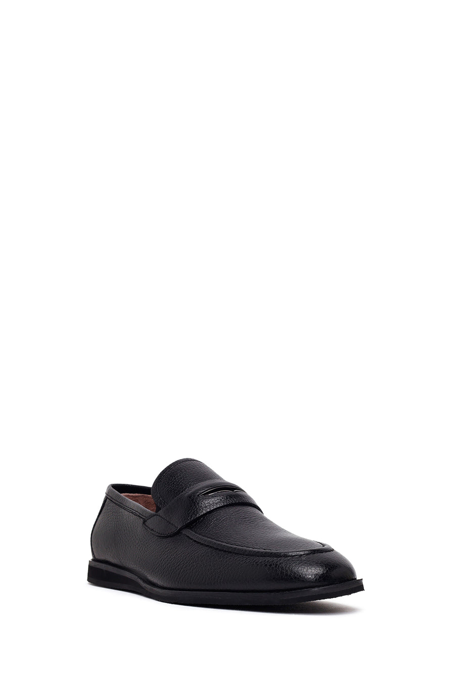 Male Black Leather Classic Loafer