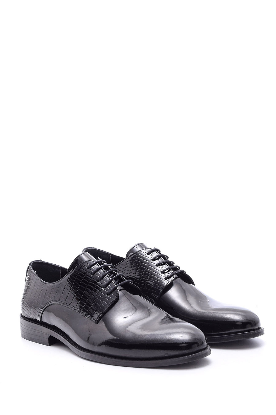 Men's Crocodile Detailed Classic Shoes