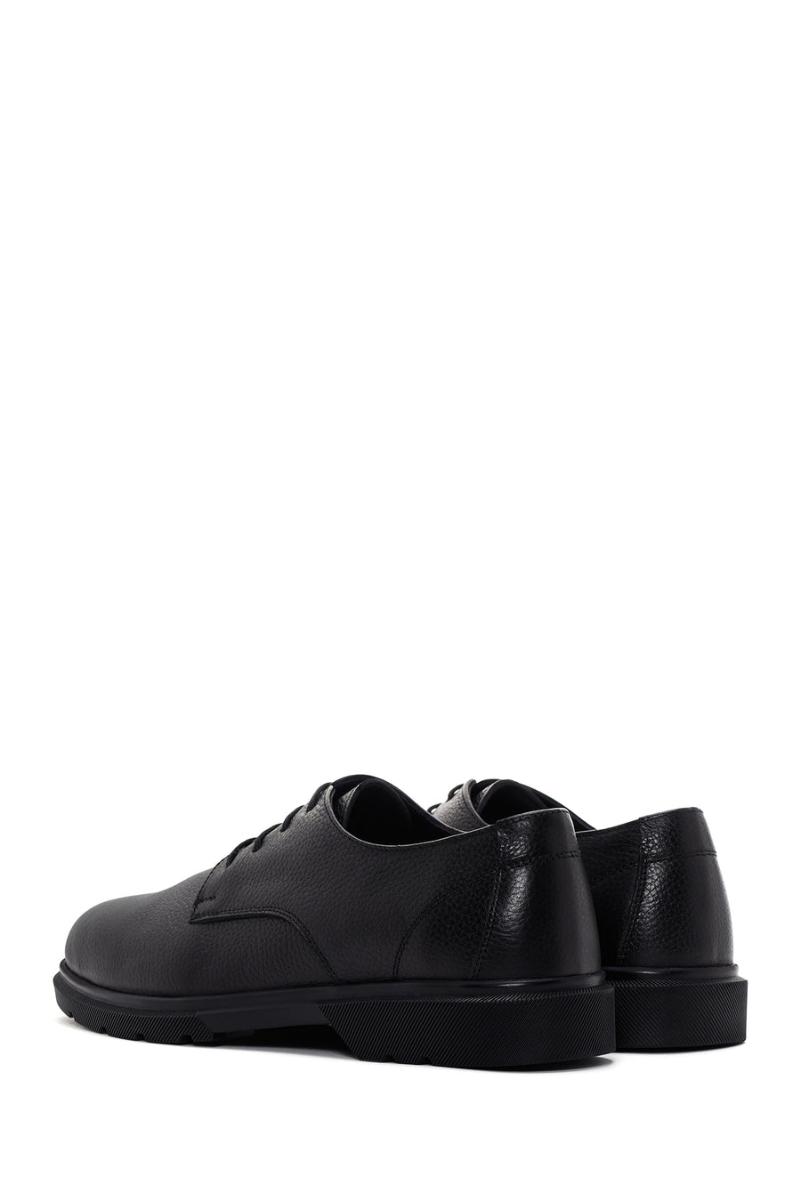 Men's Black Leather Casual Shoes