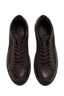 Men's Brown Lace-Up Leather Casual Sneaker | Derimod