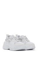 Women's White Thick Soled Sneaker | Derimod