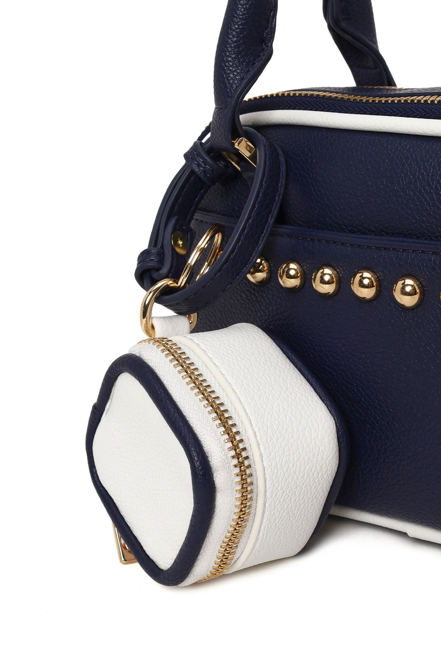 Woman Navy Long-Strap Shoulder Bag