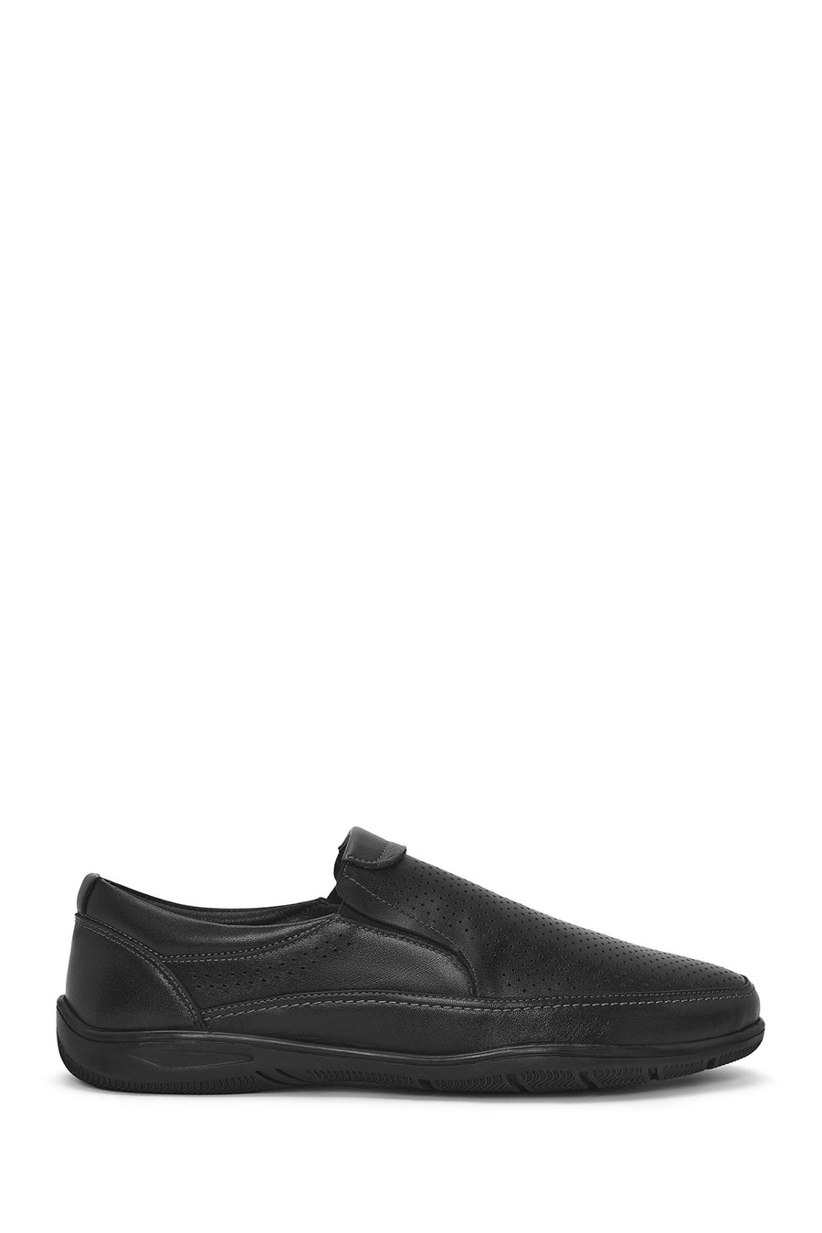 Men's Black Leather Casual Loafer 25SFD711218 | Derimod