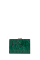 Women's Green Long Chain Strap Mini Crossbody Bag | Derimod