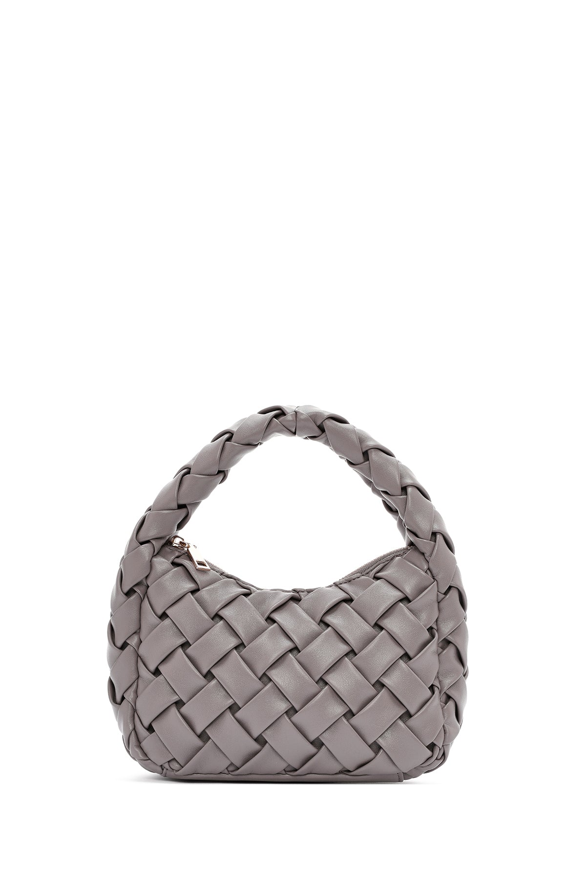 Women's Grey Knitted Mini Handbag 24WBD295929 | Derimod