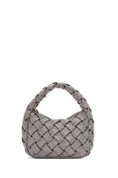 Women's Grey Knitted Mini Handbag | Derimod