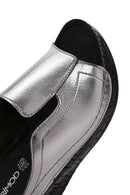 Women's Gray Thick Soled Comfort Slippers | Derimod