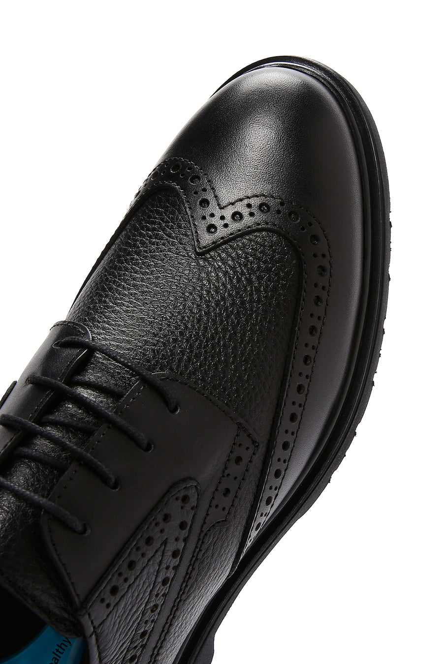 Men's Black Laced Leather Classic Shoes