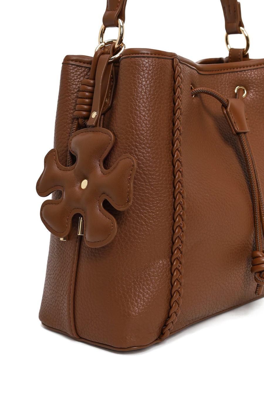 Woman Brown Long-Strap Shoulder Bag