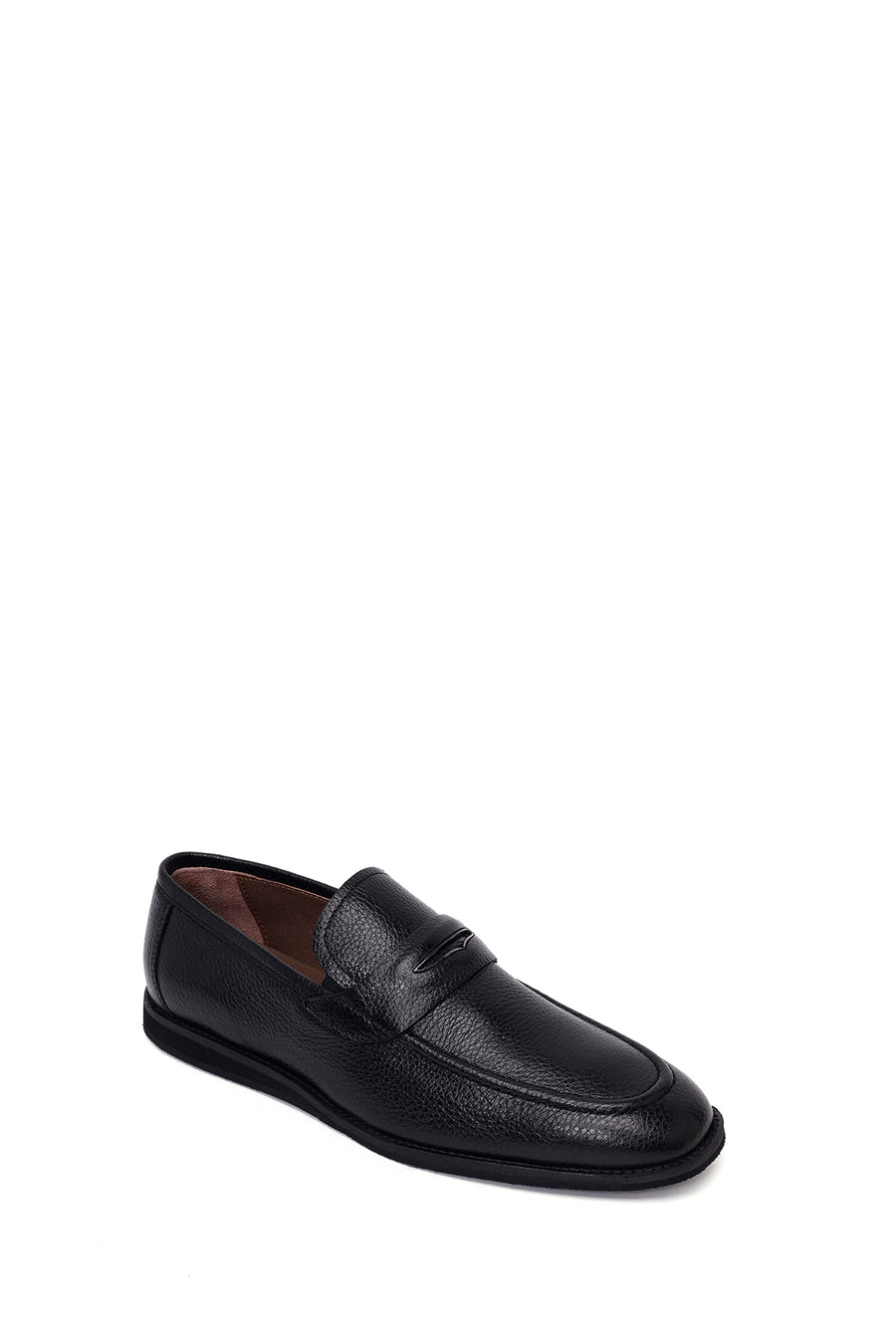 Male Black Leather Classic Loafer