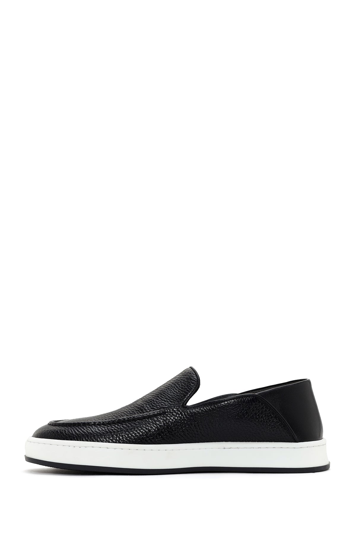 Erkek Siyah Deri Casual Loafer