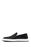 Men's Black Leather Casual Loafer | Derimod