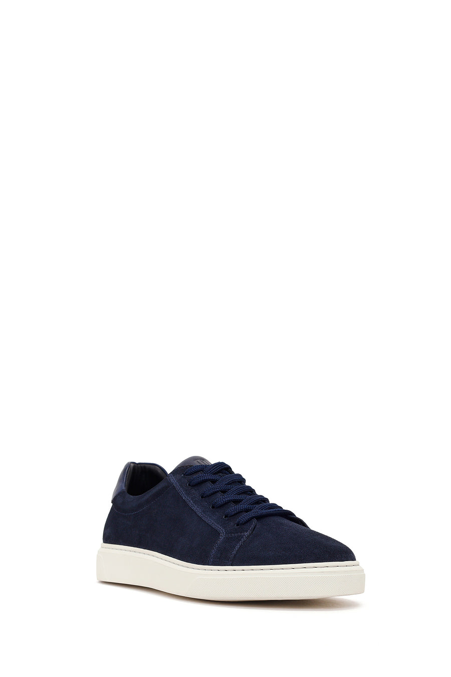Male Navy Lace-up Suede Leather Sneaker
