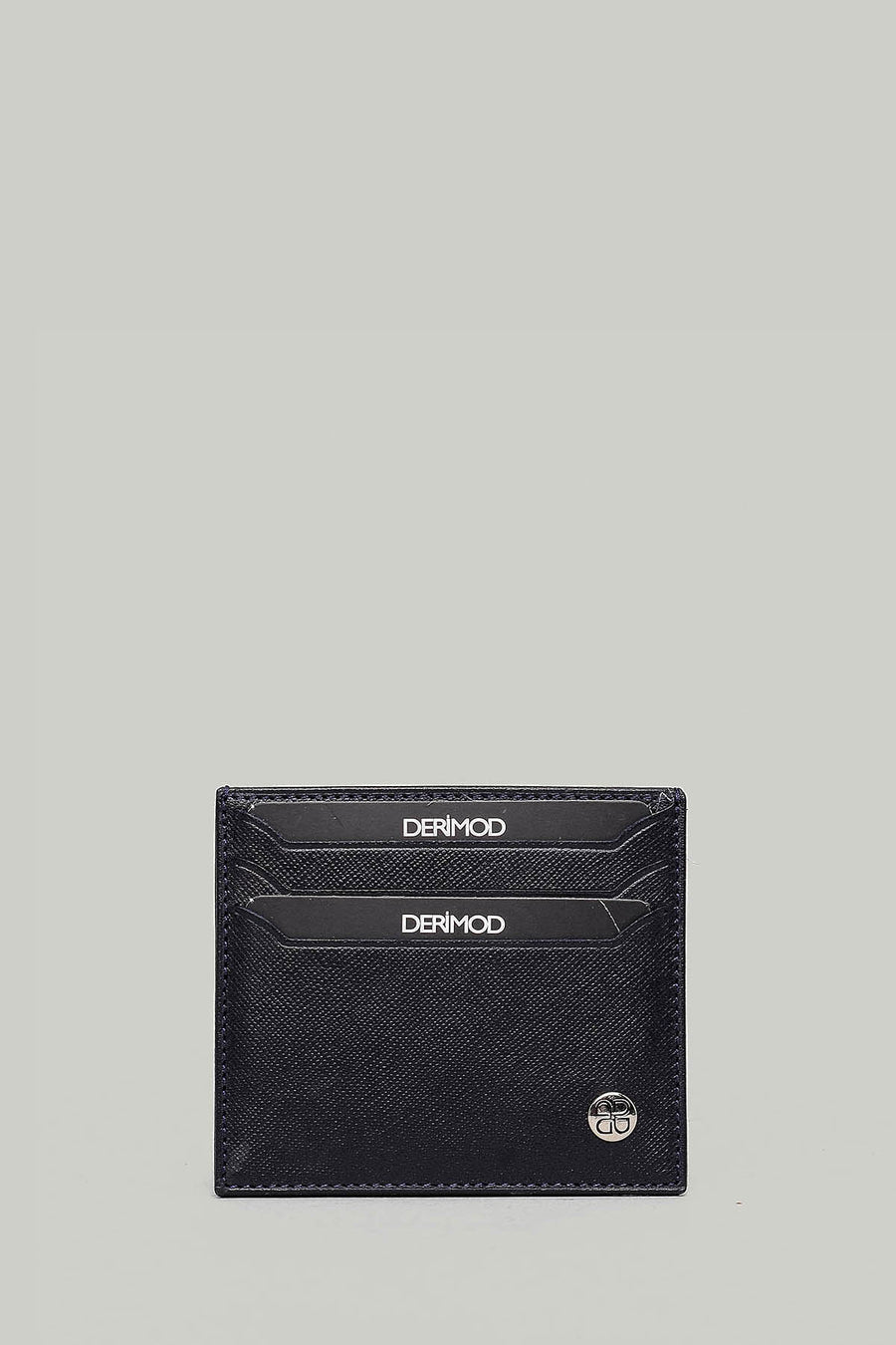 Men's Navy Blue Leather Card Holder