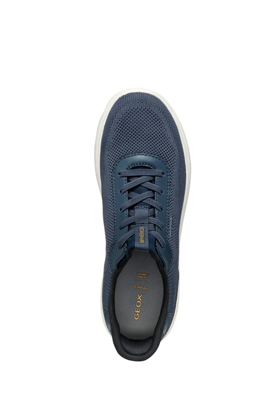 Geox Women Navy Blue D Spherica Plus A - Knit.Te + Sy Laced Fabric Sneaker