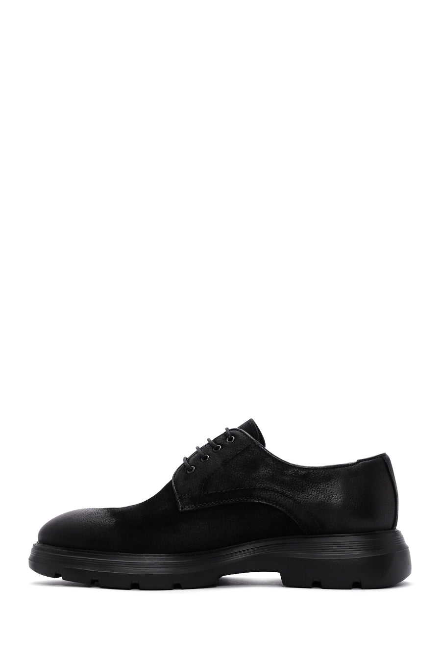 Men's Black Nubuck Leather Casual Shoes