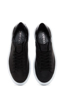 Women's Black Leather Sneaker | Derimod