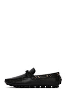 Men's Black Leather Comfort Loafer | Derimod