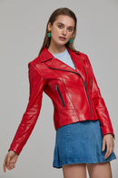 Kiara Women's Leather Jacket | Derimod