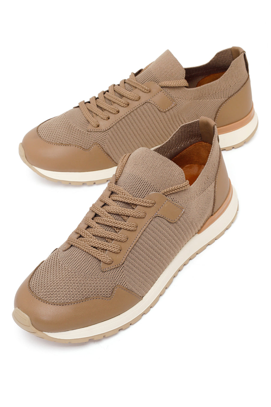 Male Mink Lace-Up Fabric Sneaker