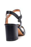 Women's Black Thick Heeled Sandals | Derimod