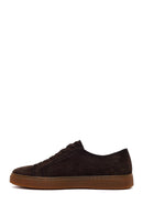 Male Brown Lace-Up Suede Leather Sneaker | Derimod
