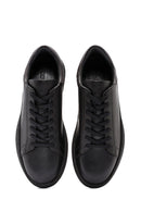 Men's Black Lace-up Leather Sneaker | Derimod