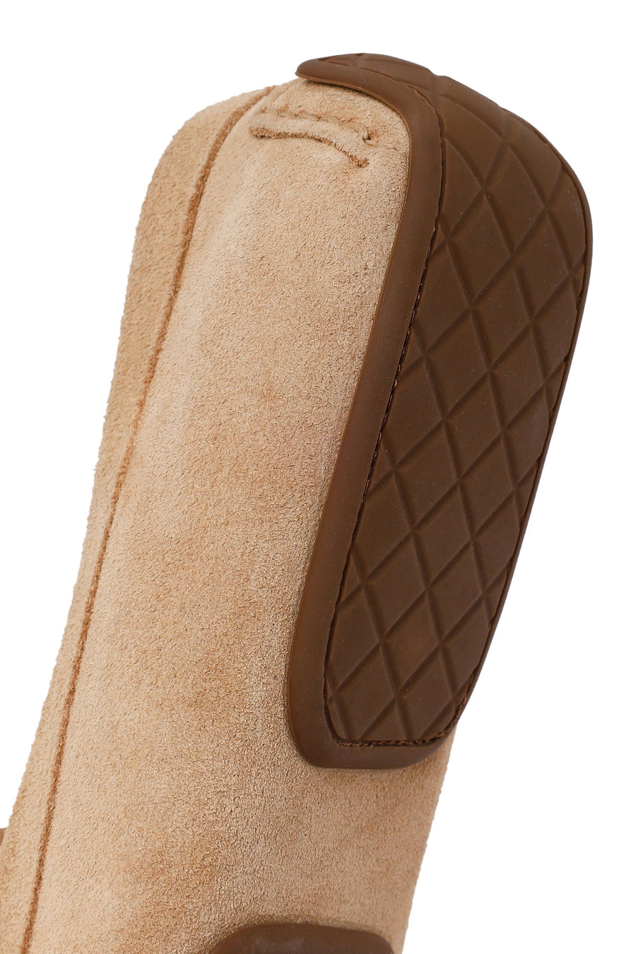 Woman Beige Fringed Suede Loafer