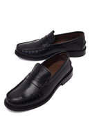 Erkek Siyah Deri Casual Loafer | Derimod