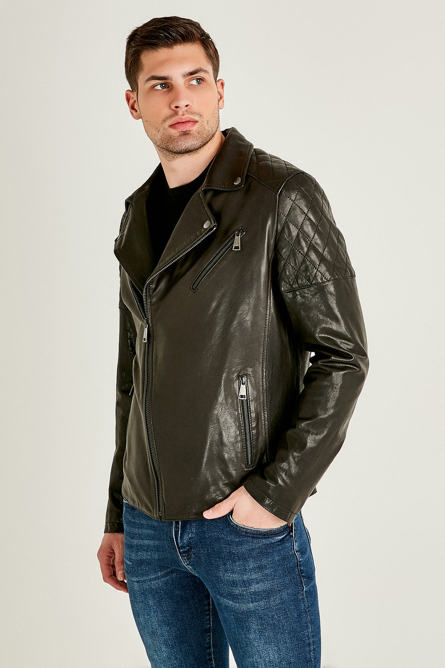 Thompson Men's Leather Jacket