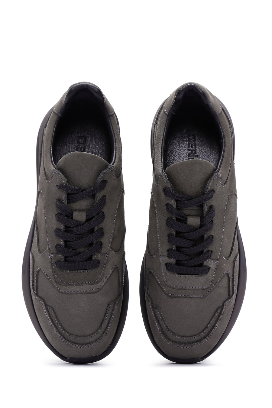 Men's Gray Nubuck Leather Sneaker
