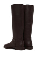 Woman Brown Leather Boots | Derimod