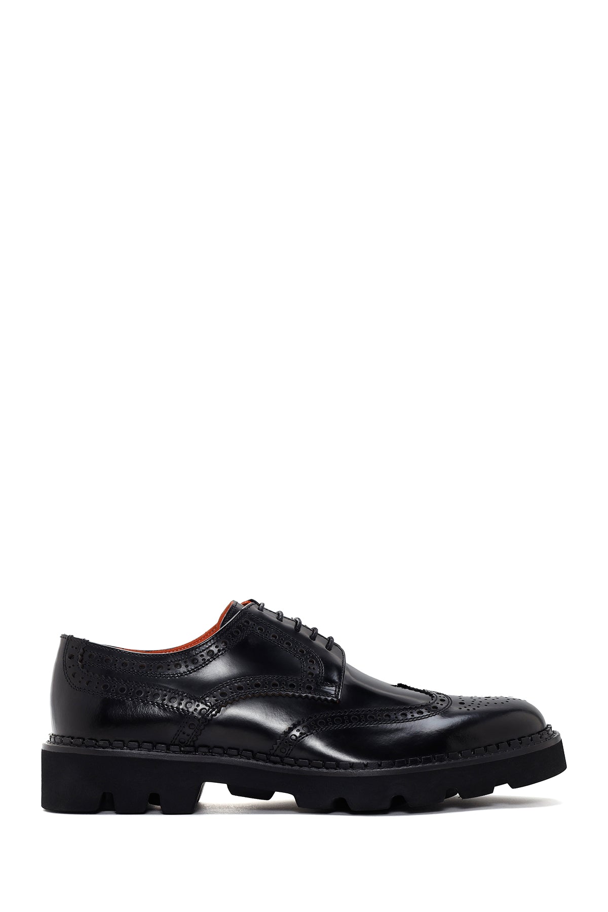 Men's Black Leather Casual Shoes 23WFD615822 | Derimod