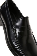 Men's Black Leather Classic Loafer | Derimod