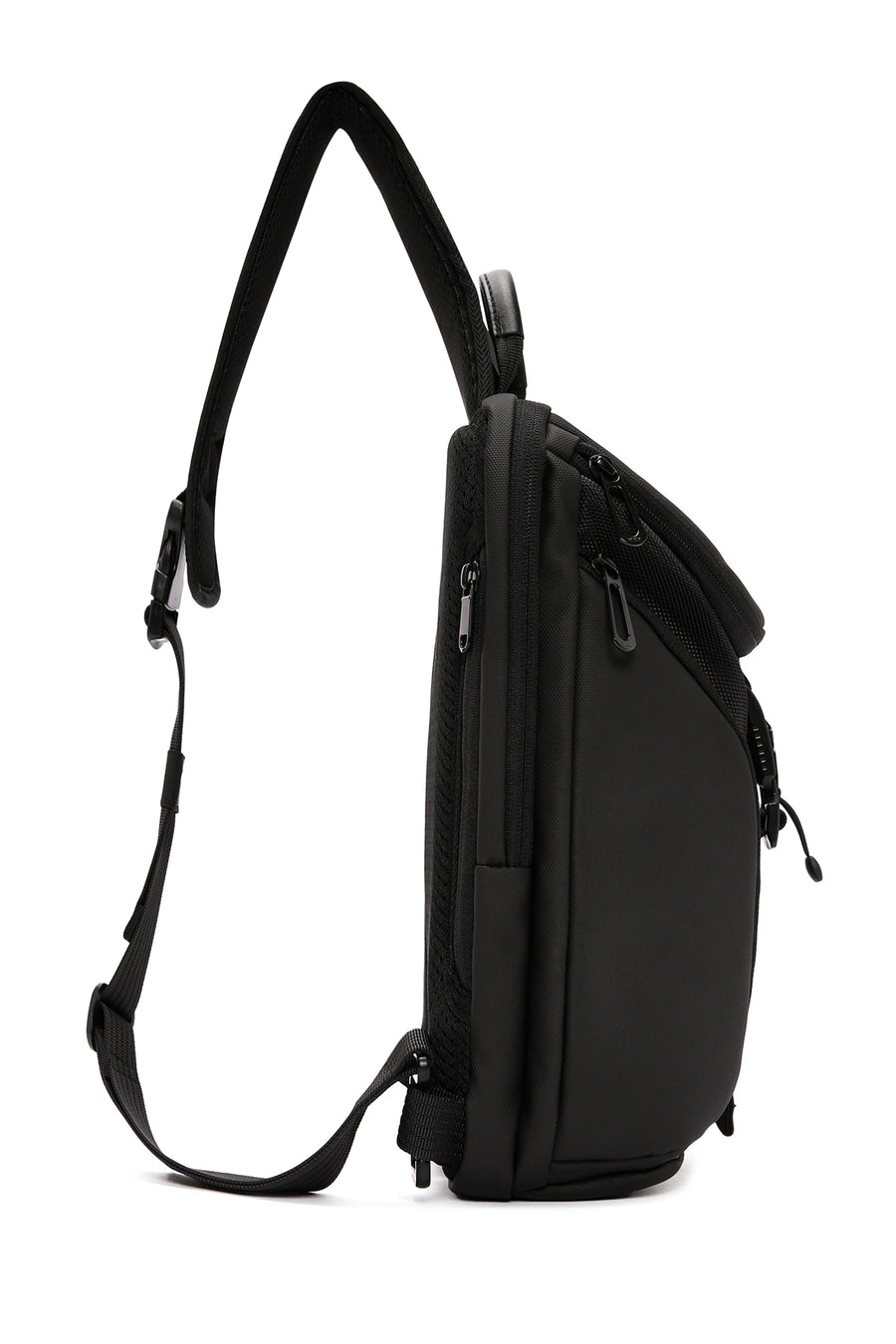 D-Pack Men's Black Long Strap Shoulder Bag