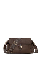 Woman Brown Fabric Crossbody Bag | Derimod